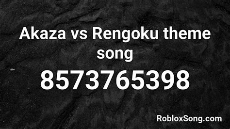 akaza theme song roblox id